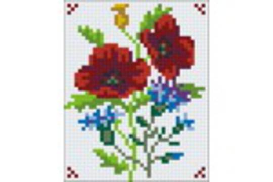 Flower Series V One [1] Baseplate PixelHobby Mini-mosaic Art Kit